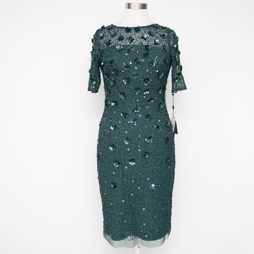 Adrianna Papell - Beaded Cocktail Dress - Picture 2 of 11